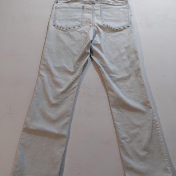 Athleta Women's Sculptek Straight Leg Ankle Light White Wash Denim Jeans -Size 8 - Picture 2 of 7